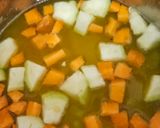 A picture of step 3 of Palak khichdi.