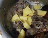 A picture of step 6 of Mutton Pulao.