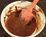 A picture of step 8 of Chocolate Salted Caramel Swirled Cheesecake.