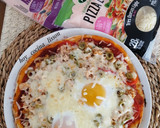 Foto del paso 8 de la receta: Pizza de atún y huevo en sartén