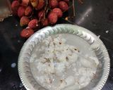 A picture of step 4 of Litchi ice cream.