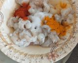 A picture of step 1 of Doi chingri prawns- bengali recipe.