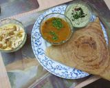 A picture of step 3 of Moong Dal Dosa.