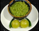 आंवले और धनिया पत्ती की चटनी (Awle aur dhaniya patti ki chutney recipe in Hindi) रेसिपी चरण 4 फोटो