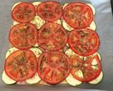 Foto del paso 4 de la receta: Pizza de patatas y verduras con jamón y queso