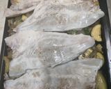 Foto del paso 6 de la receta: Doradas al horno con calabacín y setas