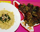 Foto del paso 6 de la receta: Croquetas de espinaca y atún. Guarnición de Cuscus