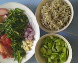 Foto langkah ke 1 dari resep Tumis pedas teri petai.