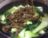 沙茶牛肉炒青江菜的食譜步驟3照片