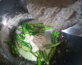 A picture of step 5 of Dahi wali masale daar mirch 😋.