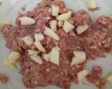 Pork and Apple burger with Cheddar and mustard mayo recipe step 1 photo