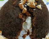 A picture of step 6 of Bread Halwa with stuffed ice cream.