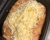 Tejszínes-sajtos karajszelet tepsiben recept fázis 3 fotója