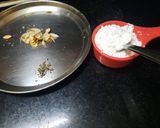A picture of step 3 of Besan laddu.