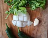 Foto del paso 1 de la receta: Arroz con cilantro y chile verde