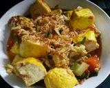 Foto langkah ke 6 dari resep Tumis Tahu Telur Pedas Mantap.