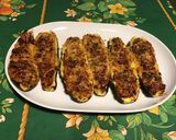 Une image de l'étape 6 de Courgettes farcies jambon tomates emmental et origan.