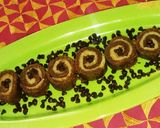 A picture of step 12 of Chocolate vermicilli coconut swiss roll.