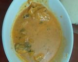 A picture of step 1 of King fish curry#mystaplefoodcontest#4wkschallenge.