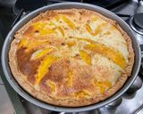 Une image de l'étape 12 de Tarte aux mangues, bananes et mascarpone.