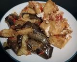 Foto langkah ke 5 dari resep Tahu Terong Penyet.