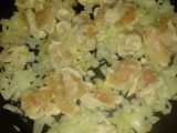 Risotto de pollo con paleta y queso 😋