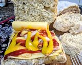 Foto del paso 3 de la receta: CHAPATA con ORÉGANO, rellena con Pollo, y Queso Holandés...!