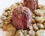 Foto del paso 15 de la receta: Carrilleras caramelizadas con habitas encebolladas a la menta