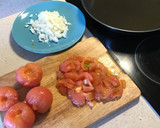 Foto del paso 2 de la receta: Espaguetis con salsa de tomate casera, queso y pollo en plancha