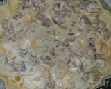 Une image de l'étape 8 de Quiche pommes de terre poulet bacon.