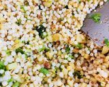 A picture of step 2 of Sabudana khichadi.