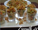 A picture of step 2 of Maggi Bhelpuri Shots.