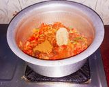 A picture of step 4 of "Egg and Vegetables Pasta"#Boxweek2.