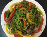Hình bước làm 3 của món Bò Xào Hoa Thiên Lý