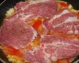 Lecsós sertéstarja recept fázis 4 fotója