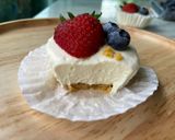รูปขั้นตอนการทำที่ 5 ของ มินิชีสเค้กคีโต / Mini Cheese Cake Keto 🧁🍓🫐 ❌เตาอบ❌แป้ง❌น้ำตาล