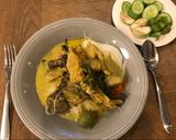 รูปขั้นตอนการทำที่ 5 ของ แกงเขียวหวานไก่ ใส่ฟัก (กินกับข้าวสวย หรือขนมจีน ก็อร่อย 😚) เมนูอยู่บ้านเพื่อหมอ ❤️🙏