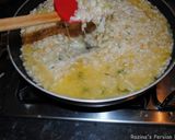 A picture of step 9 of Venison sausages risotto.