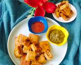 A picture of step 6 of Leftover Roti Bhakarwadi (Crunchy Fried Roti Bites).