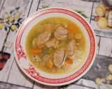 Zöldségleves májkrémből készült galuskával recept fázis 4 fotója