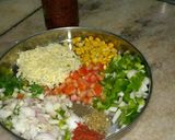 A picture of step 1 of Pizza prantha.