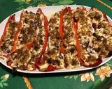 Une image de l'étape 12 de Poivrons corne rouges farcis brousse corse et chorizo noir.