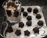 A picture of step 3 of Choco milk shake.