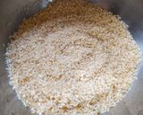 A picture of step 1 of Masala khichdi (Khichdi made with rice, lentils and Spices).