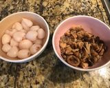 A picture of step 1 of Chicken with Lychee.