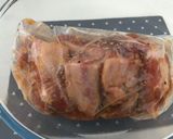 A picture of step 1 of Miso glazed pork ribs.