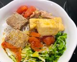 Hình bước làm 5 của món Bún riêu cua bắp bò