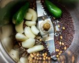 A picture of step 2 of Bhindi masala.