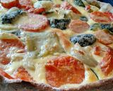 Foto del paso 6 de la receta: Quiché de zapallitos, cebolla, zanahoria y morrón