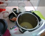 Foto del paso 7 de la receta: Merluza en Salsa Verde con Gambas y Almejas TMX